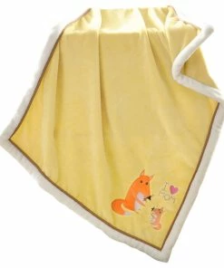 BNF Home Fox Flannel Baby Blanket