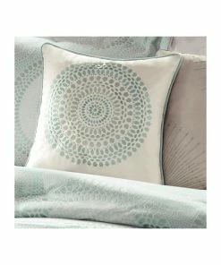 Olliix Madison Park Jacquard 7-Piece Comforter Set With Flange, Mint, Queen -Bare Sales Store f8e1463401bd04c8 9395 w800 h800 b0 p0