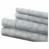 Ienjoy Home Home Collection Premium 4-Piece Wheatfield Printed Bed Sheet Set, Twin, Gray