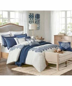 Olliix Madison Park Indigo Sky Faux Linen Oversized Comforter Set, King/Cal King -Bare Sales Store fbd118a90c76dc92 4887 w800 h800 b0 p0