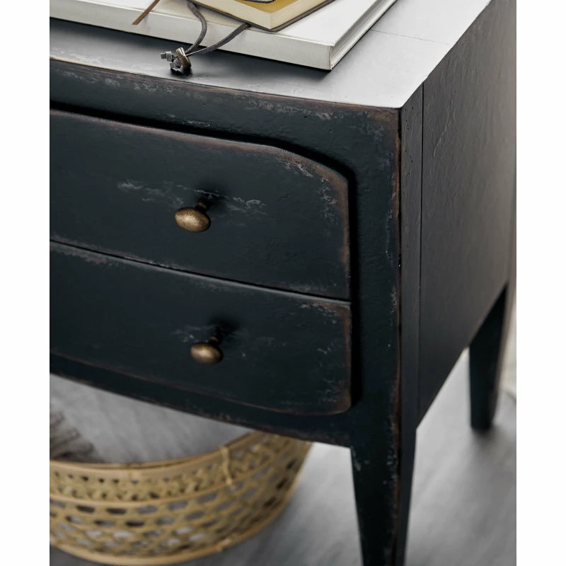 Hooker Furniture Ciao Bella 2-Drawer Nightstand, Black 3 Hooker Furniture Ciao Bella 2-Drawer Nightstand, Black - Image 3