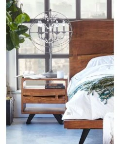 Moe's Home Collection Moe's Home Industrial Madagascar Nightstand With Brown Finish UH-1008-03 -Bare Sales Store fdd19b7a0e82906c 6344 w800 h800 b0 p0