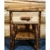 Montana Woodworks Glacier Country Collection Nightstand With-Drawer And Shelf