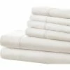 Ienjoy Home Home Collection Ultra-Soft Luxury 6 Piece Bed Sheet Set, King, White