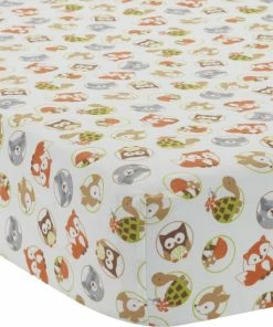 Lambs & Ivy Bedtime Originals Friendly Forest Woodland Animals Baby Fitted Crib Sheet