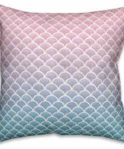 DDCG Mermaid Scales 16x16 Spun Poly Pillow
