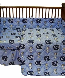 COLLEGE COVERS North Carolina Tar Heels Baby Crib Fitted Sheet Pair, Solid, 2 Fitted Sheets
