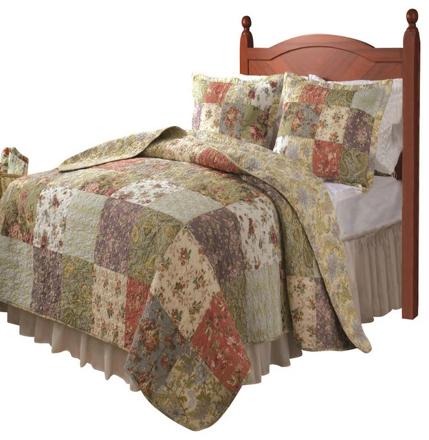 Greenland Home Fashions Greenland Blooming Prairie Collection Quilt Set, Twin 1 Greenland Home Fashions Greenland Blooming Prairie Collection Quilt Set, Twin