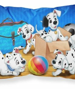 The-store Dalmatians Playing Ball Fabric Standard Pillowcase