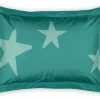 DDCG Green Star Pattern Standard Brushed Poly Sham