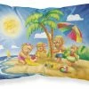 The-store Bears Playing At The Beach Fabric Standard Pillowcase