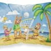 The-store Bears Playing Volleyball Fabric Standard Pillowcase