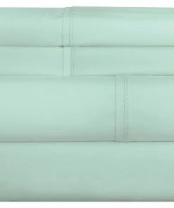 Pointehaven 175 GSM Cotton Flannel Sheet Set, Aqua, Twin