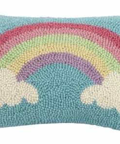 Peking Handicraft, Inc. Rainbow Hook Pillow