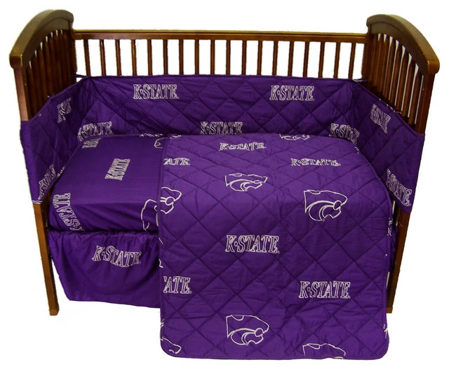 COLLEGE COVERS Kansas State Wildcats Baby Crib Fitted Sheet Pair, Solid, 2 Fitted Sheets 1 COLLEGE COVERS Kansas State Wildcats Baby Crib Fitted Sheet Pair, Solid, 2 Fitted Sheets