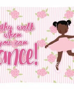 The-store Ballet African American Pigtails Canvas Fabric Decorative Pillow