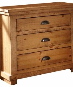 Progressive Furniture Willow Distressed Nightstand, Distressed Pine