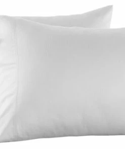 Abripedic Eucalyptus 600 Tencel Loycell Pillowcases, Set Of 2, White, Standard