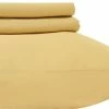 Royal Tradition Set Of 2 650TC Solid Cotton Blend Pillowcases, Gold, King
