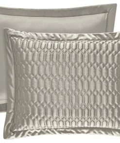 Five Queens Court Saranda Sham, Silver, Standard/Queen