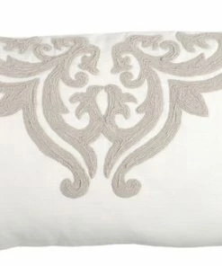 Kent 100% Cotton Embroidered King Sham By Kosas Home, Ivory