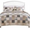 Greenland Home Fashions Greenland Oxford Twin Quilt Set, 3-Piece, Twin