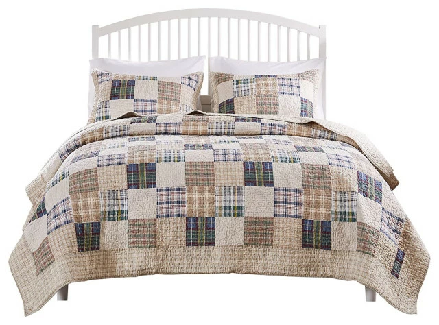 Greenland Home Fashions Greenland Oxford Twin Quilt Set, 3-Piece, Twin 1 Greenland Home Fashions Greenland Oxford Twin Quilt Set, 3-Piece, Twin