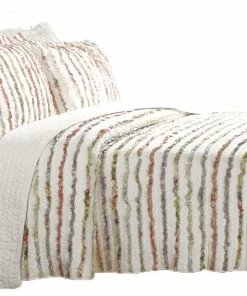 Greenland Home Fashions Greenland Bella Ruffle Collection Quilt Set, King