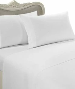 Luxury Egyptian Bedding 600 Thread Count Egyptian Cotton Solid Duvet Cover Set, Queen, White