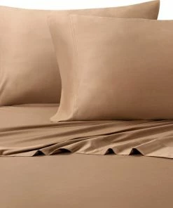 Royal Tradition 300 TC Silky 100% Bamboo Viscose Sheet Set, Taupe, King