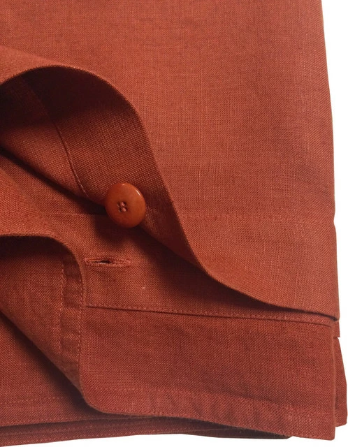 LINOTO Linen Duvet Cover Terra Cotta King Size 106"x94" Buttons And Corner Ties 1 LINOTO Linen Duvet Cover Terra Cotta King Size 106"x94" Buttons And Corner Ties