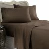 Luxury Egyptian Bedding 800 Thread Count Egyptian Cotton Solid Bed Sheet Set, King, Chocolate