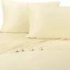 Abripedic 600 TC 100% Bamboo Viscose Soft Sheet Set, Ivory, King