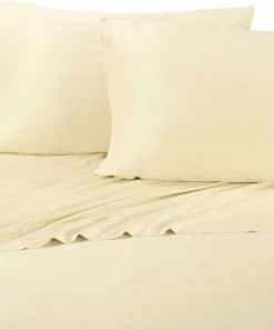 Abripedic 600 TC 100% Bamboo Viscose Soft Sheet Set, Ivory, King
