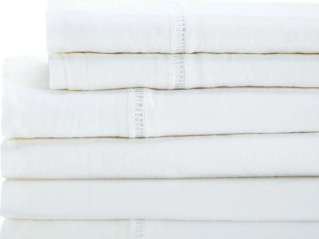 Melange Home Linen Sheet Set, White, Queen 1 Melange Home Linen Sheet Set, White, Queen