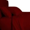Luxury Egyptian Bedding Bamboo 800 Thread Count Solid Bed Sheet Set, Burgundy, Queen