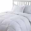 Epoch Hometex/Lotus Home Lotus Home Water And Stain Resistant Microfiber Comforter Mini Set, White, King