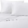 Royal Tradition 100% Bamboo Top Split King Sheets, White