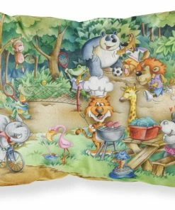 The-store Animals At A Picnic Fabric Standard Pillowcase