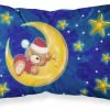 The-store Bear Sleeping In The Moon And Stars Fabric Standard Pillowcase